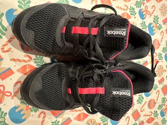 Reebok ZigTech Black Red Lace-Up Athletic Sneakers US Size 7