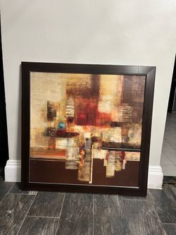 Large Framed Abstract Wall Art