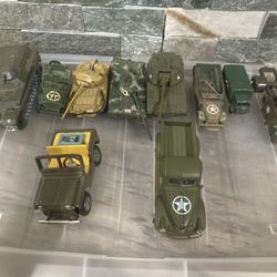 Vintage Die Cast Military Vehicles