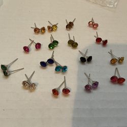 Stud Color Earrings 