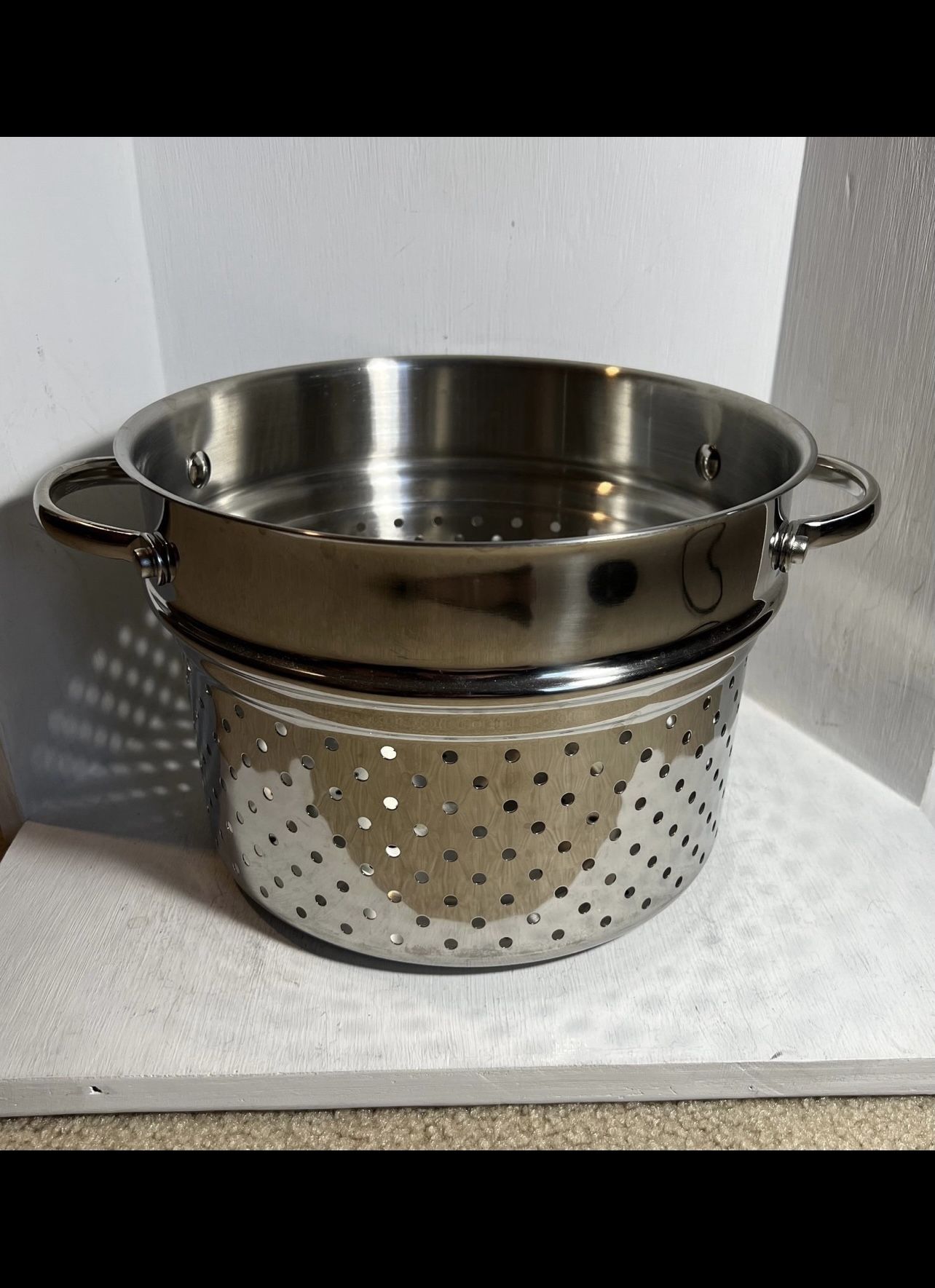 Very Large Stainless Steel Strainer/Steamer Basket Insert