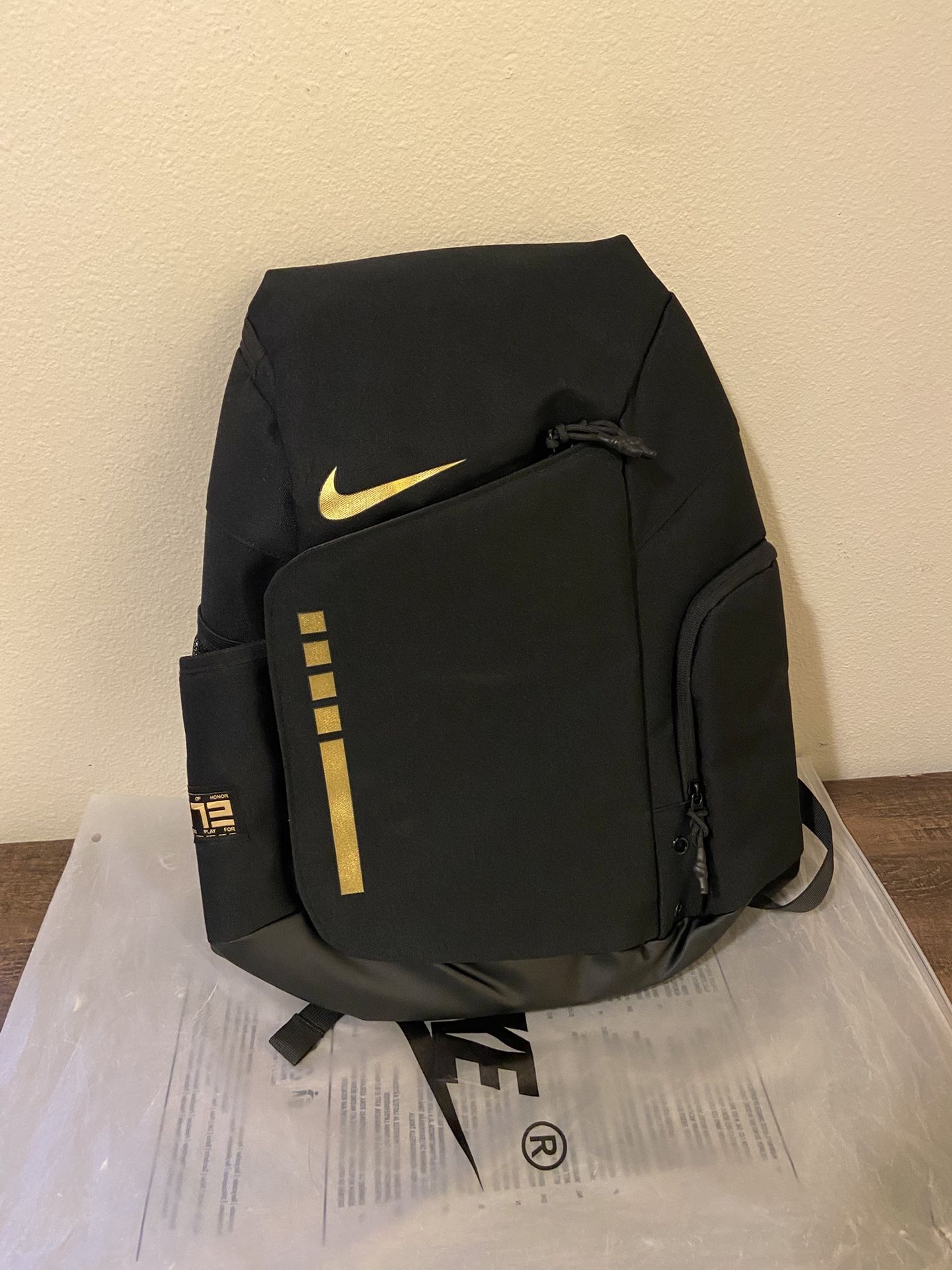 Nike Elite Pro Backpack Gold