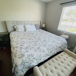 King Size Headboard And mattress