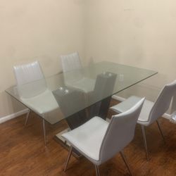 Glass Dining Table 