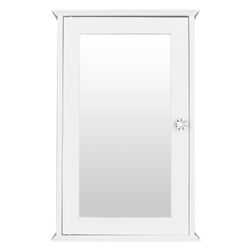  Medicine Cabinet Wall Mounted Bathroom Storage Cabinet Mirror Cabinet Organizer with Door and Shelf White