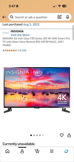 43 in Insignia Fire TV