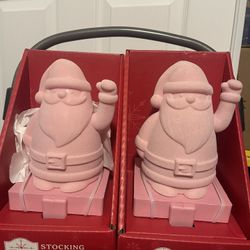 Waving Santa Stocking Holders, New