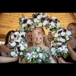 Wedding Flower Bouquets And Arch Swags