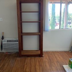 Oak Cabinet With 4 Shelves 