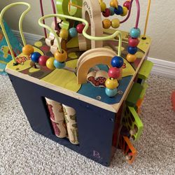 Infant To Toddler Busy Cube Wooden