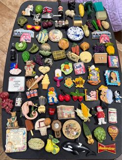 Large Lot of Vintage Refrigerator Magnets