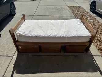 Twin Size Bed frames With Drawers