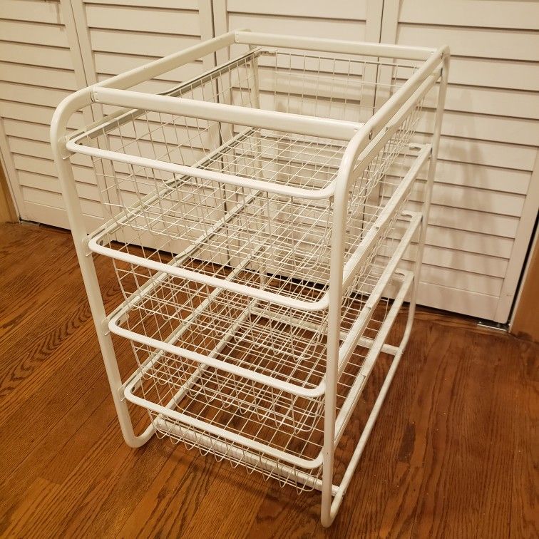 IKEA Algot White Wire Drawer Unit - Discontinued