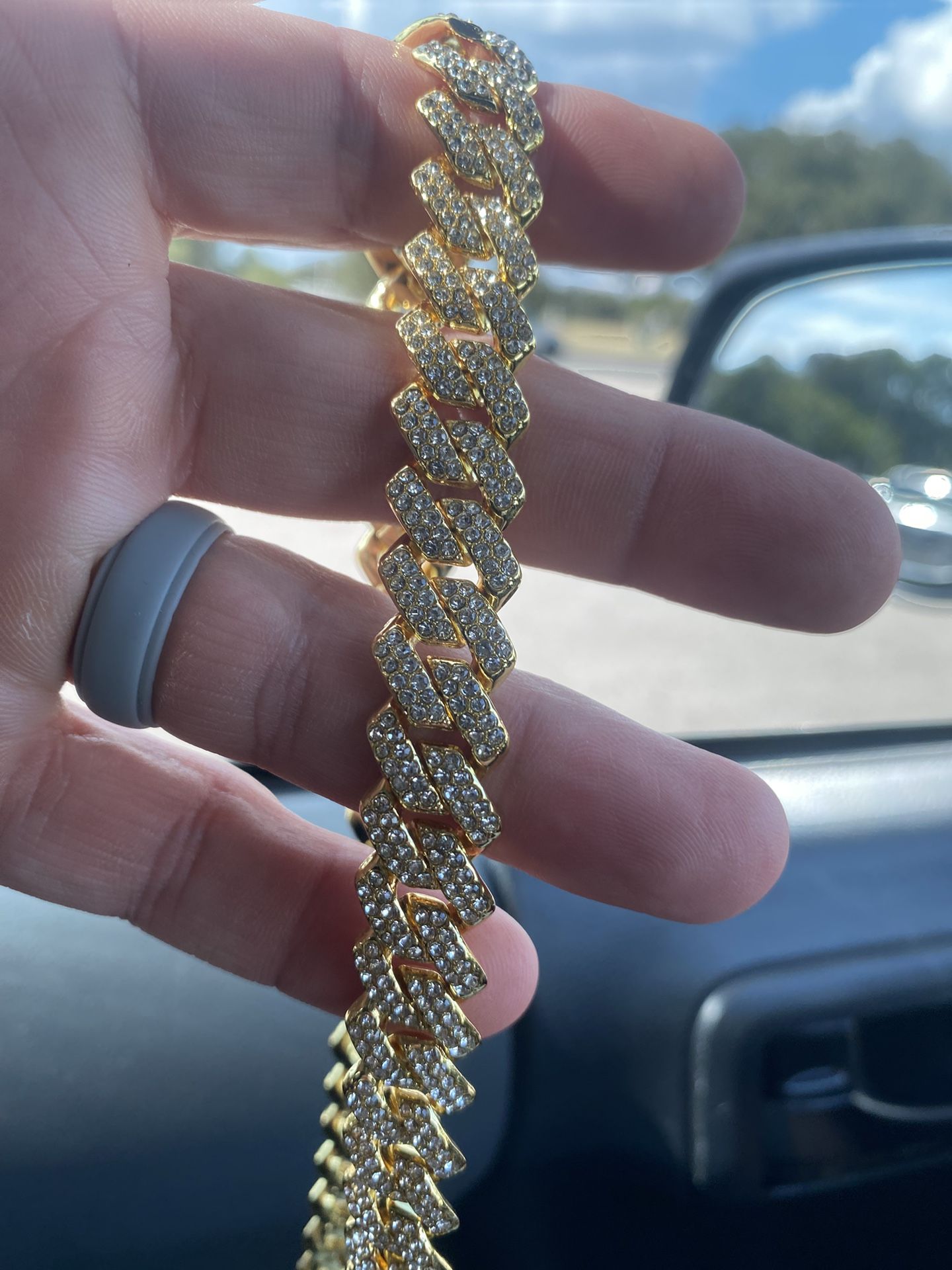 Cartice 14MM VVS ICED OUT CUBAN CHAIN × 1 Gold / 18"