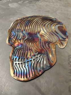 Zebra skull summer metal art sale burnt metal decorative and more
