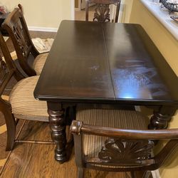 Extendable Dining Table And 4 Chairs