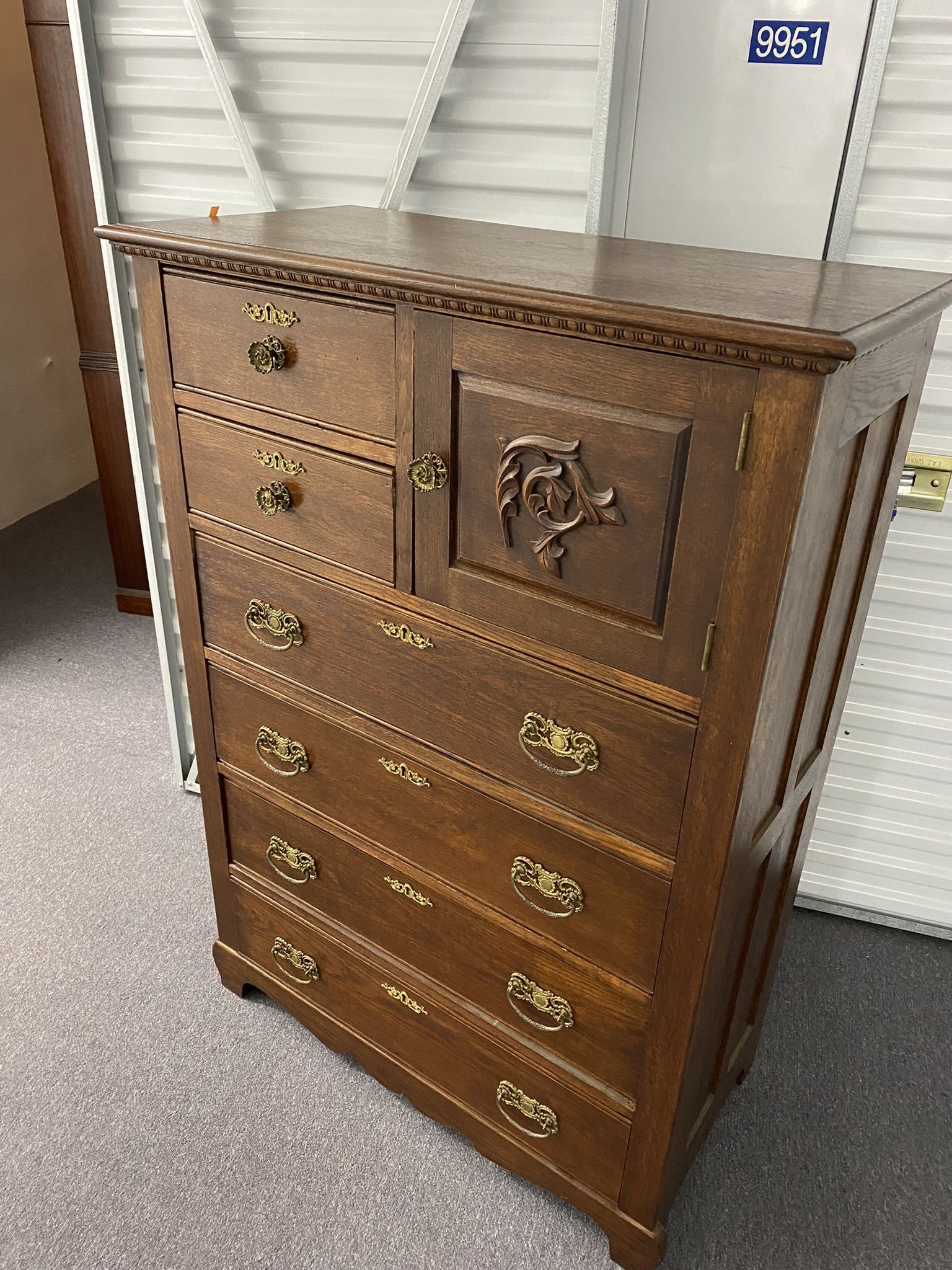Vintage highboy dresser