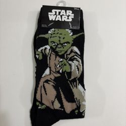 Star Wars Yoda Socks, Crew, Size 6-12, NEW!