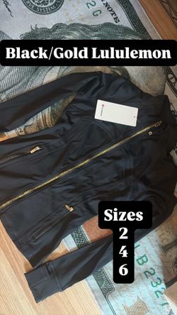 Black Gold Zipper Lululemon