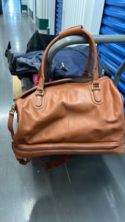 Leather weekend bag