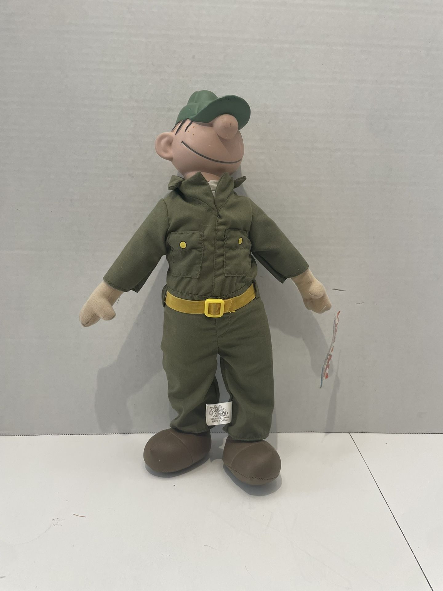 Beetle Bailey Toy Works 15" SOLDIER Plush Figure Doll