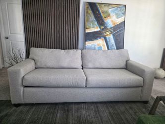 Modern Couch / Sofa - 84" Light Beige / Taupe - Barely Used - Excellent Condition - 1yr old