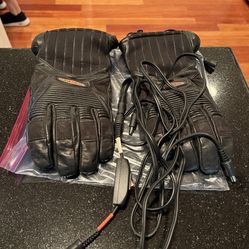***HEATED LEATHER MOTORCYCLE GLOVES***