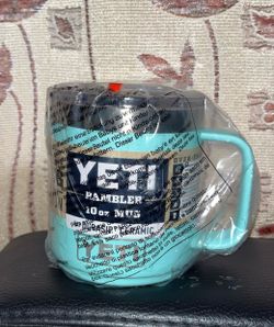 NEW YETI Rambler 10 oz Stackable Mug with Ceramic Lining - Seafoam