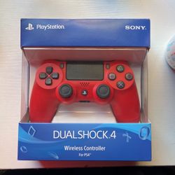 Red PS4 Controller 