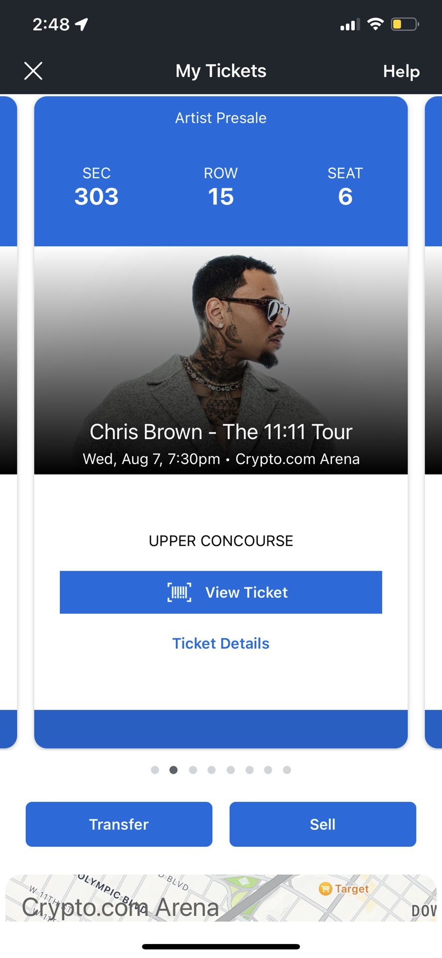 Chris Brown @ Crypto Arena 