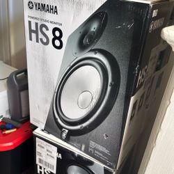 Yamaha Hs 8 Studio Speakers Monitors brand new Box never opened