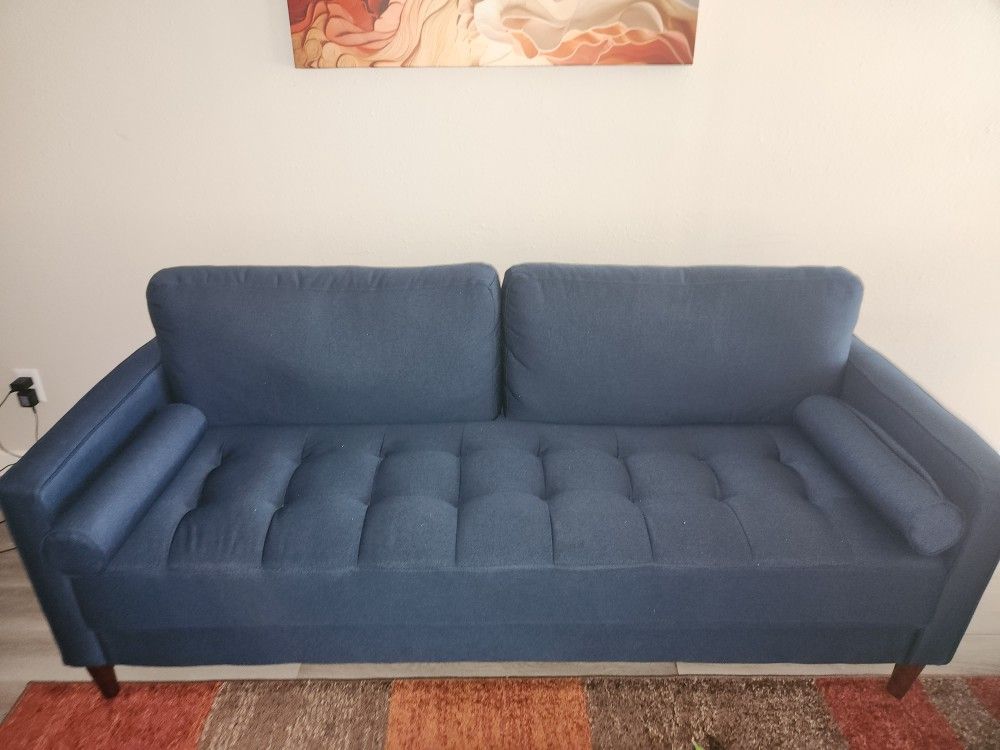 Garren 75.6'' Square Arm Tufted Sofa