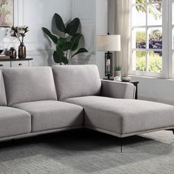Brand New Mid Century Modern Sectional Sofa (heather grey)