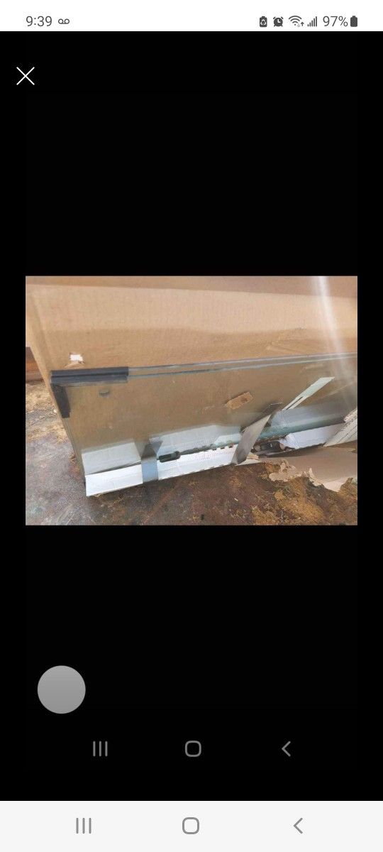 Shower Doors Kohler KOHLER Levity 47.625 in. W x 74 in. H Semi-Frameless Sliding Shower Door in Nickel with Towel Bar