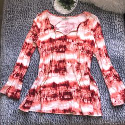 New Plus Size Tye Dye Blouse 2x