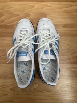 adidas Handball Spezial Men’s Low Top Up Leather Sneakers White/Blue Size 11