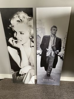 12x36 James Dean & Marilyn Monroe Prints