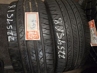 2 Tires 225.45.18 Douglas Touring A/s 90 % Tread Dot 1025