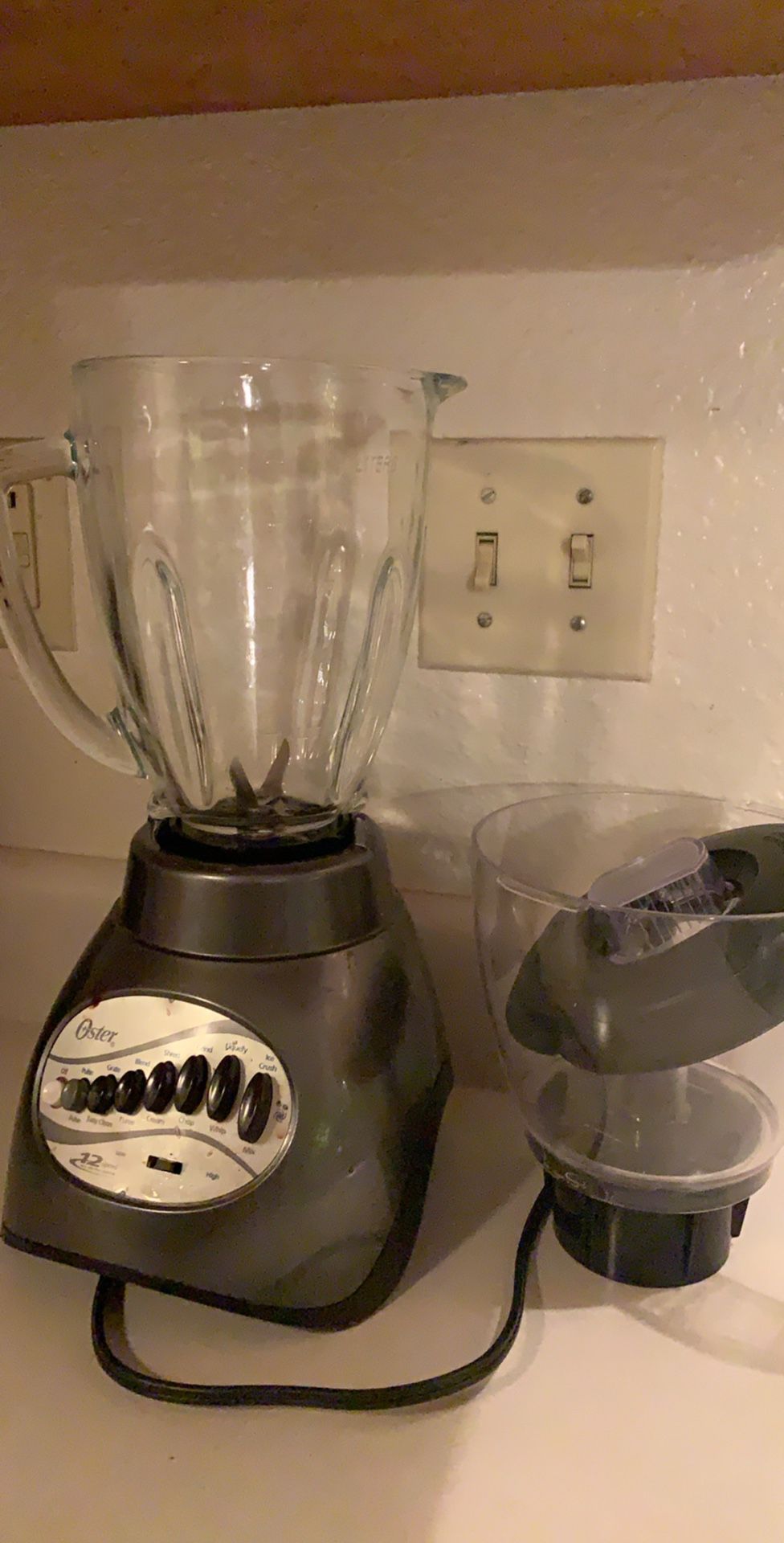 Oster 6878-042 Core 16-Speed Blender with Glass Jar - Gray/Black
