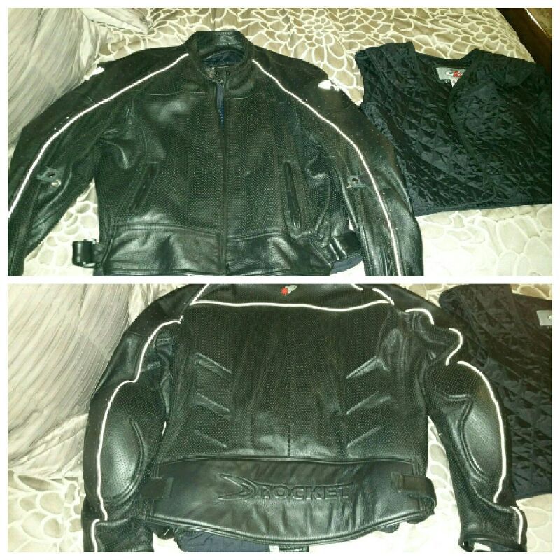 Motorcycle jacket, Leather Joe Rocket 2XL good condition