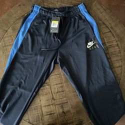 New S Nike Air Athletic Pants Joggers Navy Blue  Retro Flight AJ5317-451 Max