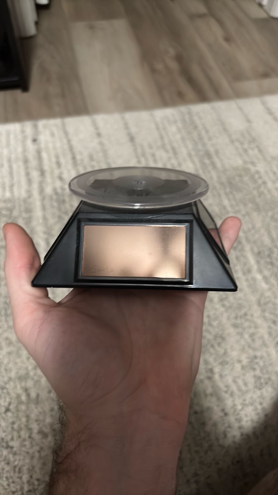 Solar powered display stand