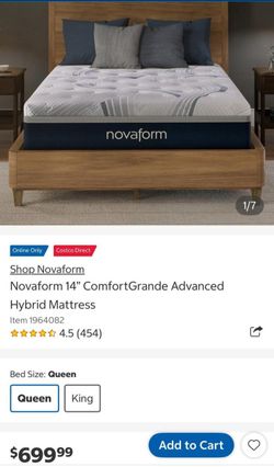 SEALED Novaform 14" ComfortGrande Advanced Hybrid Queen Mattress – $500 OBO
