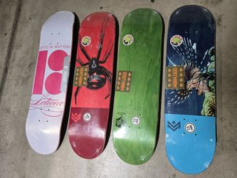 Skateboard Decks All 7.5 Mini Size $20 Each Includes Griptape 