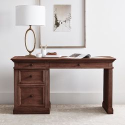 Livingston Single Cabinet Writing Desk (57") + Chair