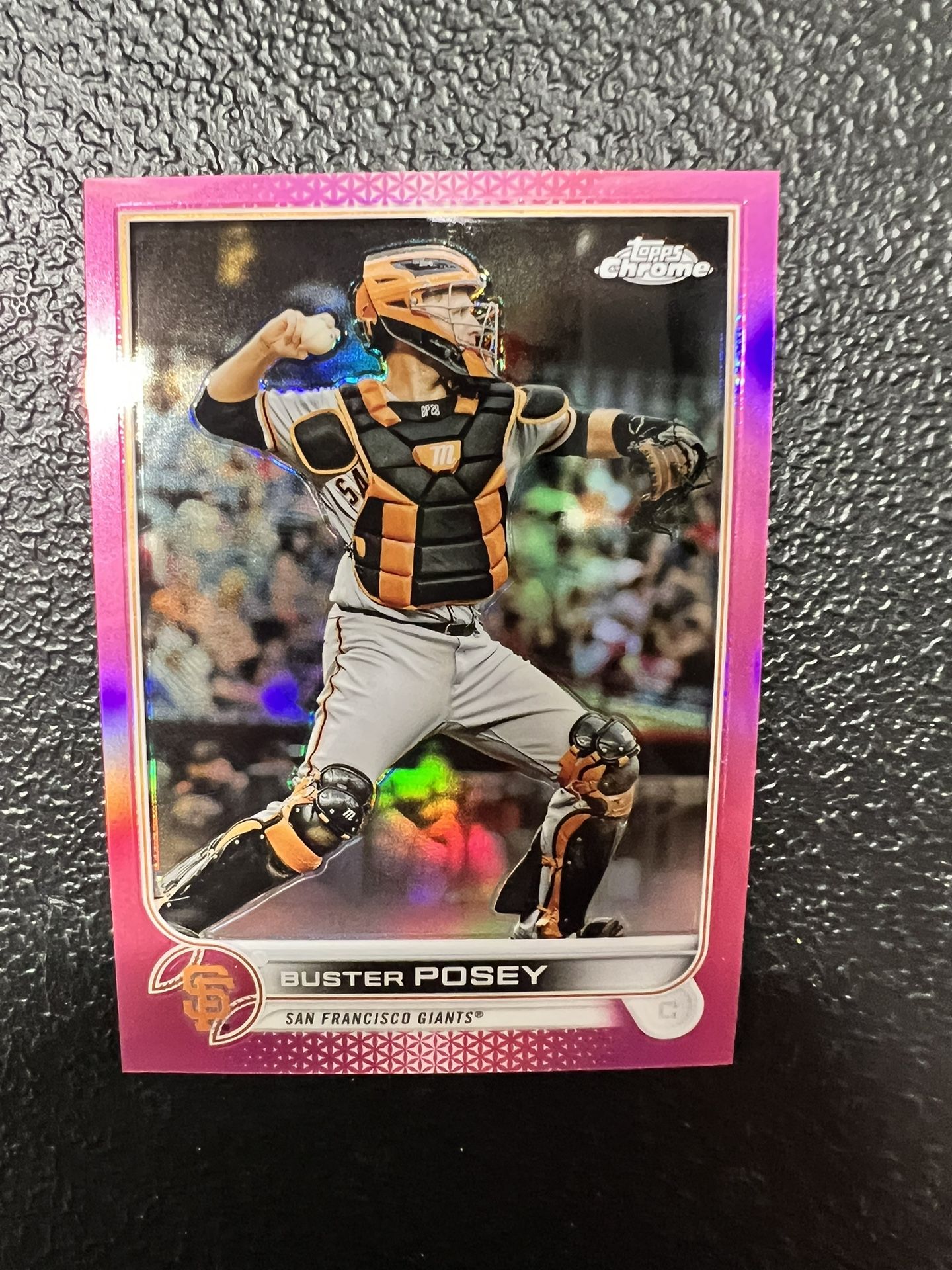 2022 Topps Chrome Pink Buster Posey