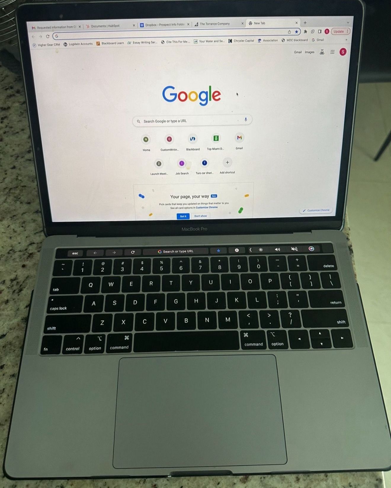 MacBook Pro W touch Bar 