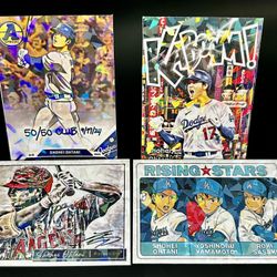 4 - Shohei Ohtani Anime Cards 