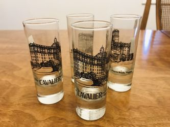 Antique / Vintage Cavalier Double Shot Glasses
