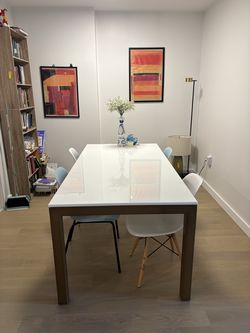 Marble dining table, 6 ft x 3 ft